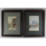 Godfrey Giles (early 20th century), two watercolours comprising a view of Folkestone, signed and