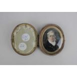 Manner of Philip Jean (1755-1802), an oval portrait miniature of a gentleman in blue coat with