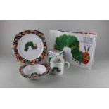 A Portmeirion The World of Eric Carle 'The Very Hungry Caterpillar' three piece set, boxed, a