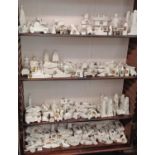 A large collection of military themed crested china, to include Grafton, Carlton and Shelley (a/f)