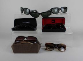 A pair of Ray-Ban Onyx sunglasses, with imitation tortoiseshell frames, signed B&L Ray-Ban USA (