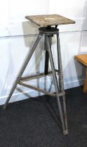 A 'Scopas Modelling Stand' by Alec Tiranti ltd London sculptor's metal work stand with adjustable