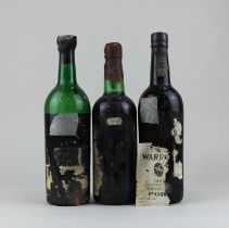 A bottle of Warre's possibly 1969 Late Bottled Vintage Port (label detached) 75cl another bottle