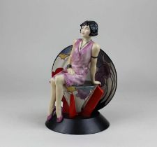 A Kevin Francis ceramics limited edition figure Young Clarice Cliff 'Trilogy', number 672 of 900,