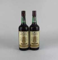 Two bottles of Sandeman Imperial 20 years old Tawny Port 75cl *sold as seen