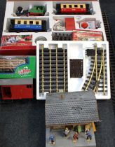 A collection of LGB G scale model railway to include 70307 Complete Starter Set, boxed, 19901