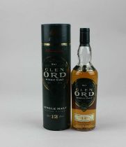 A 20cl bottle of Glen Ord single malt Scotch whisky aged 12 years, in presentation tube *sold as