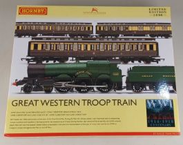 A Hornby 00 gauge limited edition R3219 Great Western Troop Train pack, boxed