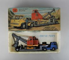 A Corgi Toys Gift Set No 27 Machinery Carrier with Bedford tractor unit and Priestman 'cub'