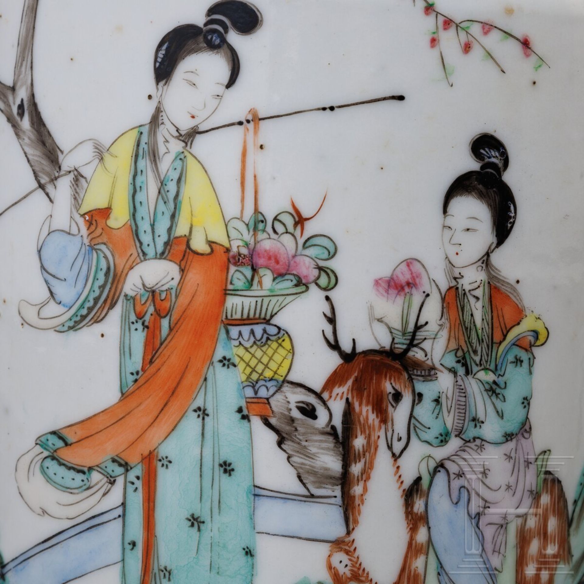 Vier Famille-rose- und Qianjiang-Cai-Vasen, China, wohl späte Qing-Dynastie (1901 - 1911) oder Repub - Bild 7 aus 15