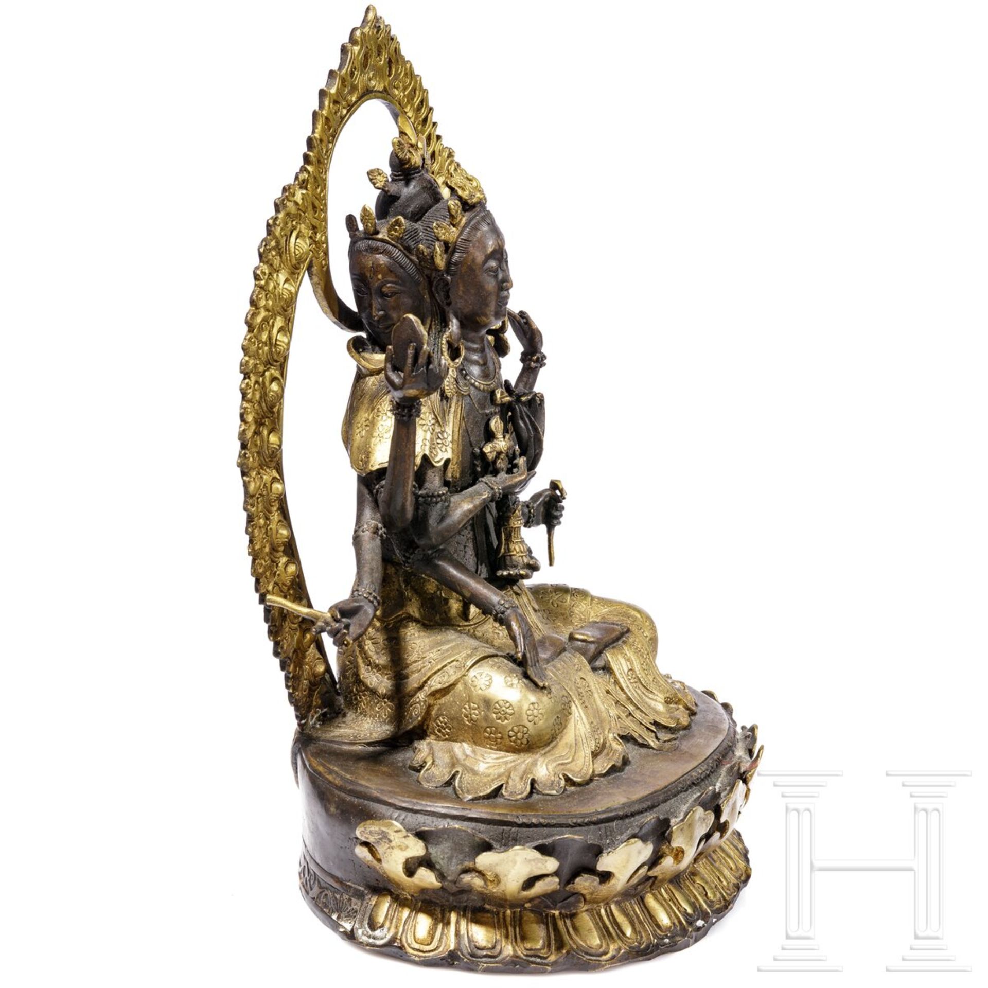 Namgyalma-Ushnishavijaya-Bronzestatue, Nepal, 20. Jhdt. - Bild 3 aus 7