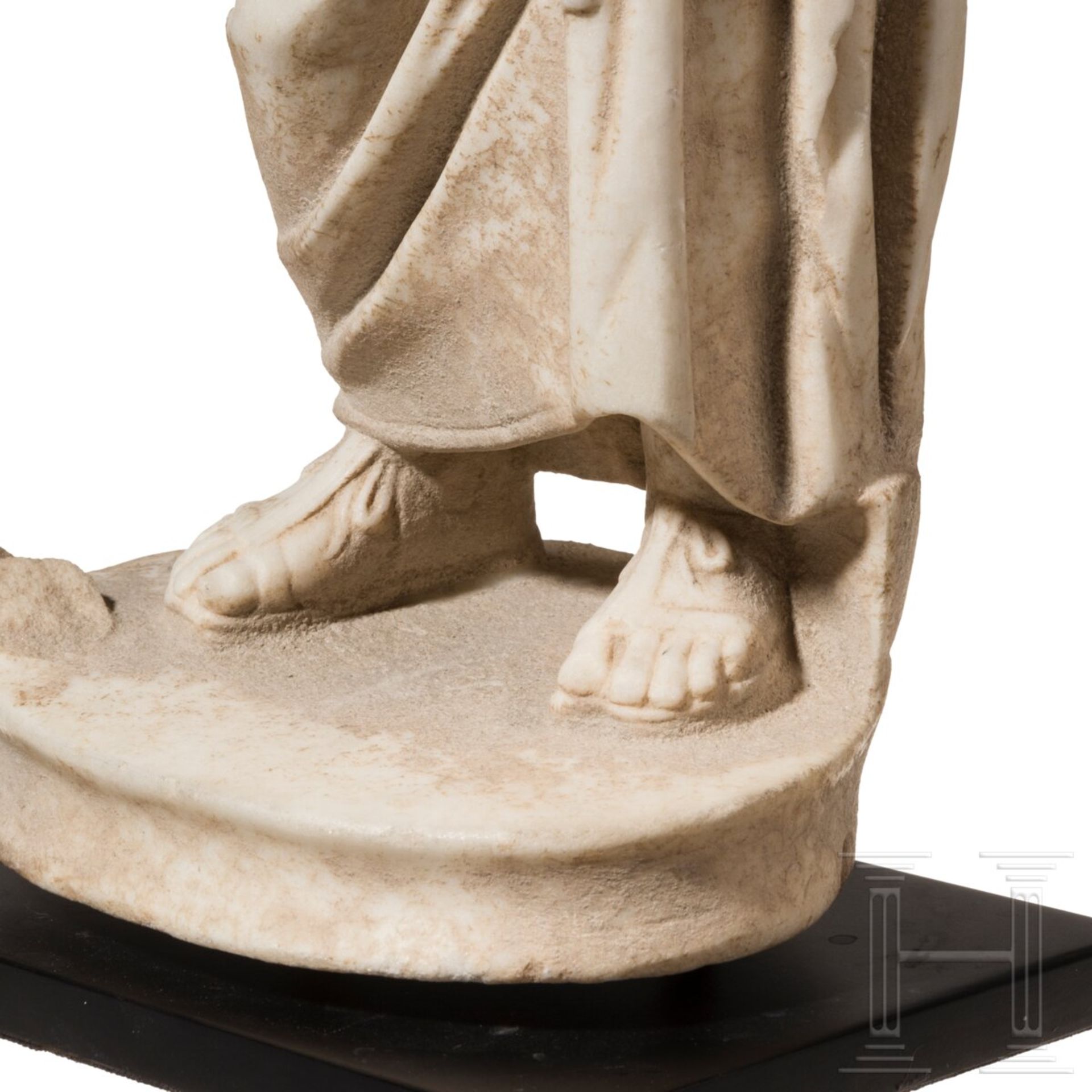 Marmorstatuette des Asklepios, provinzialrömisch, 1. - 2. Jhdt. n. Chr. - Bild 10 aus 12
