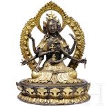 Namgyalma-Ushnishavijaya-Bronzestatue, Nepal, 20. Jhdt.