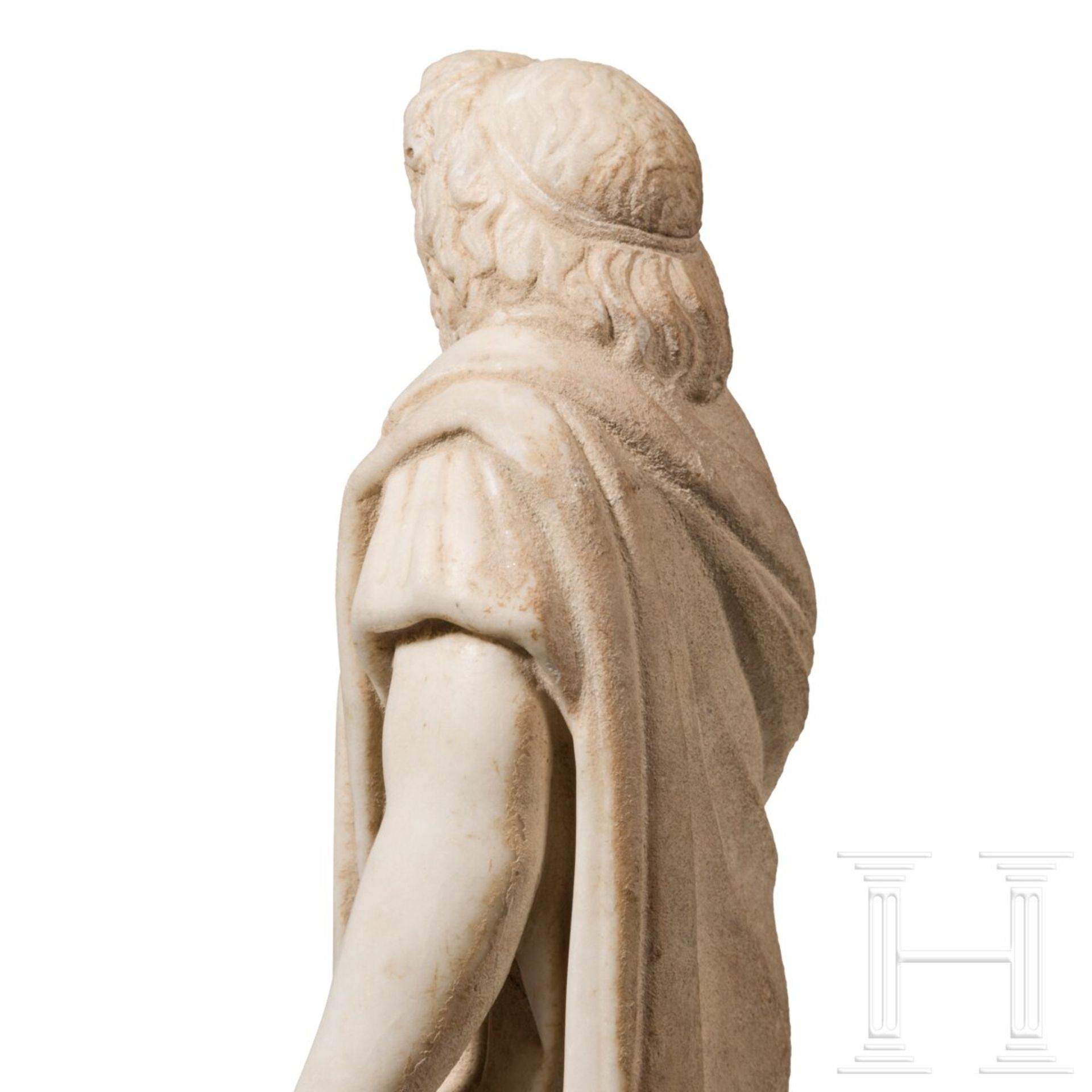 Marmorstatuette des Asklepios, provinzialrömisch, 1. - 2. Jhdt. n. Chr. - Bild 11 aus 12