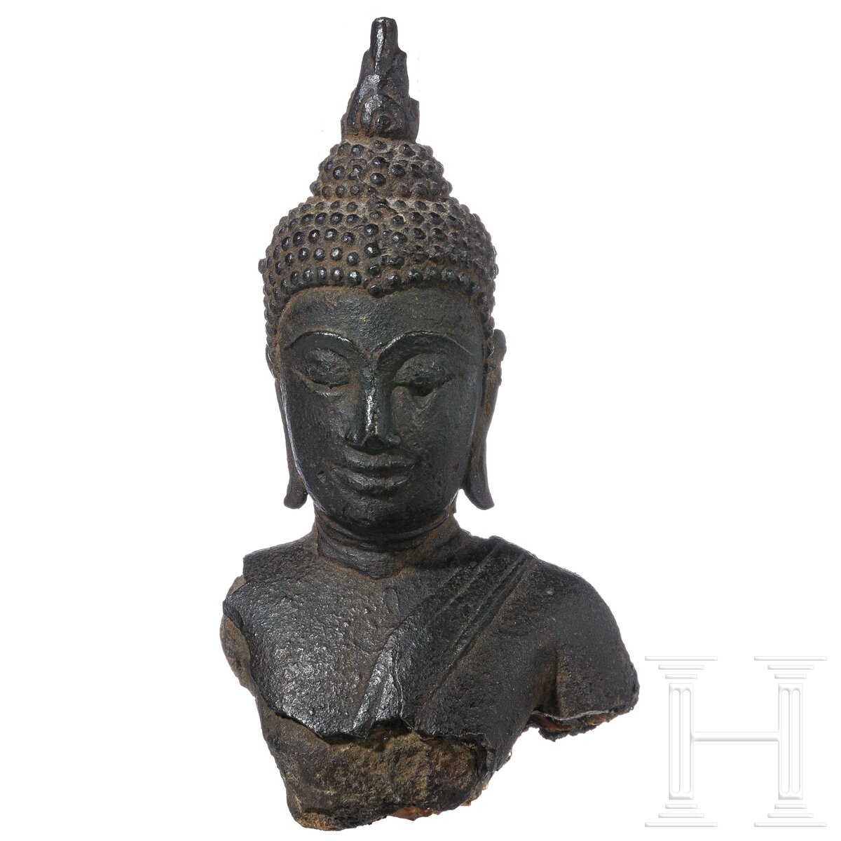 Kleiner Sukhotai-Buddha auf Sockel, Thailand, 13. - 15. Jhdt. - Image 3 of 5