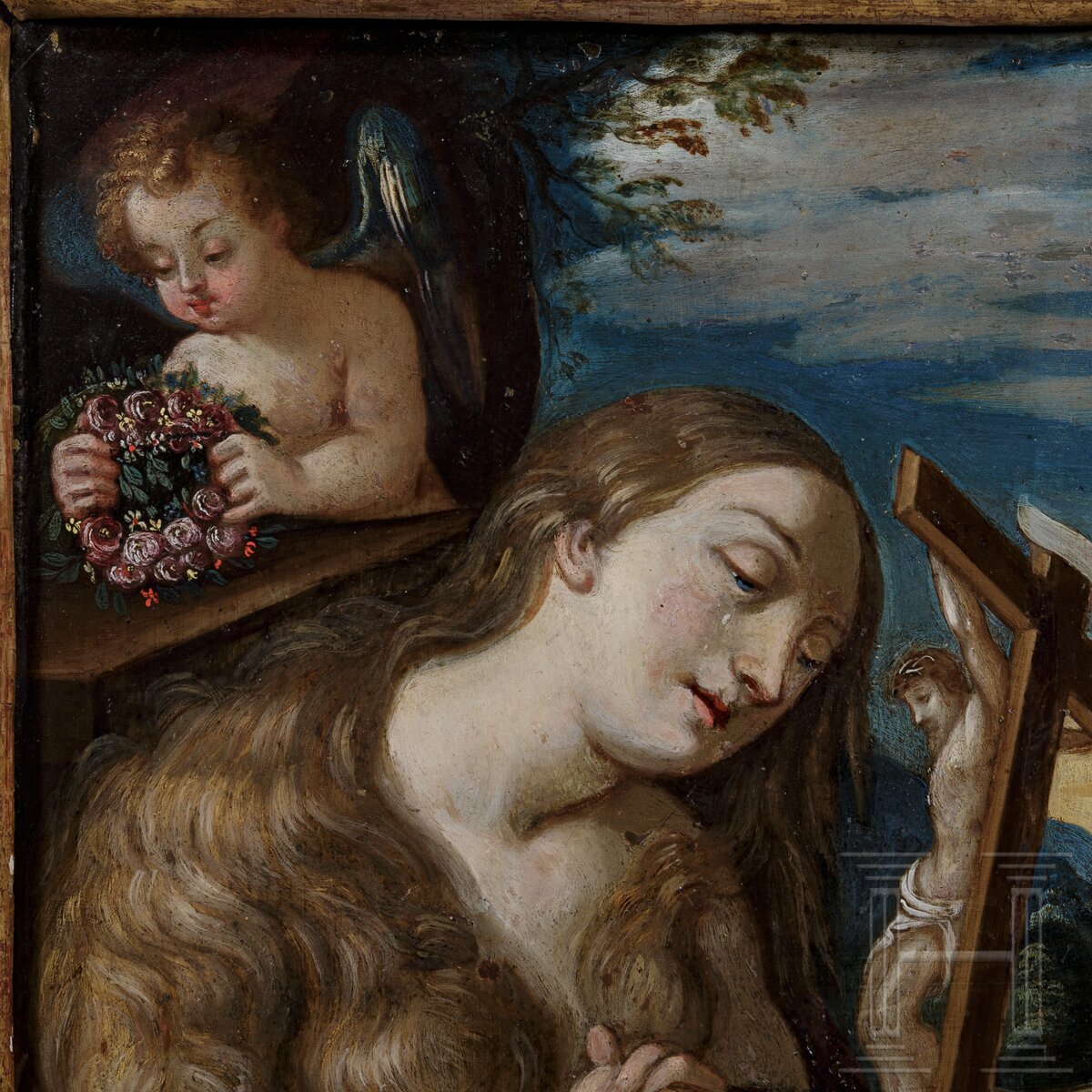 Büßende Maria Magdalena auf Kupfer, Flandern/Italien, 17. Jhdt. - Image 3 of 4