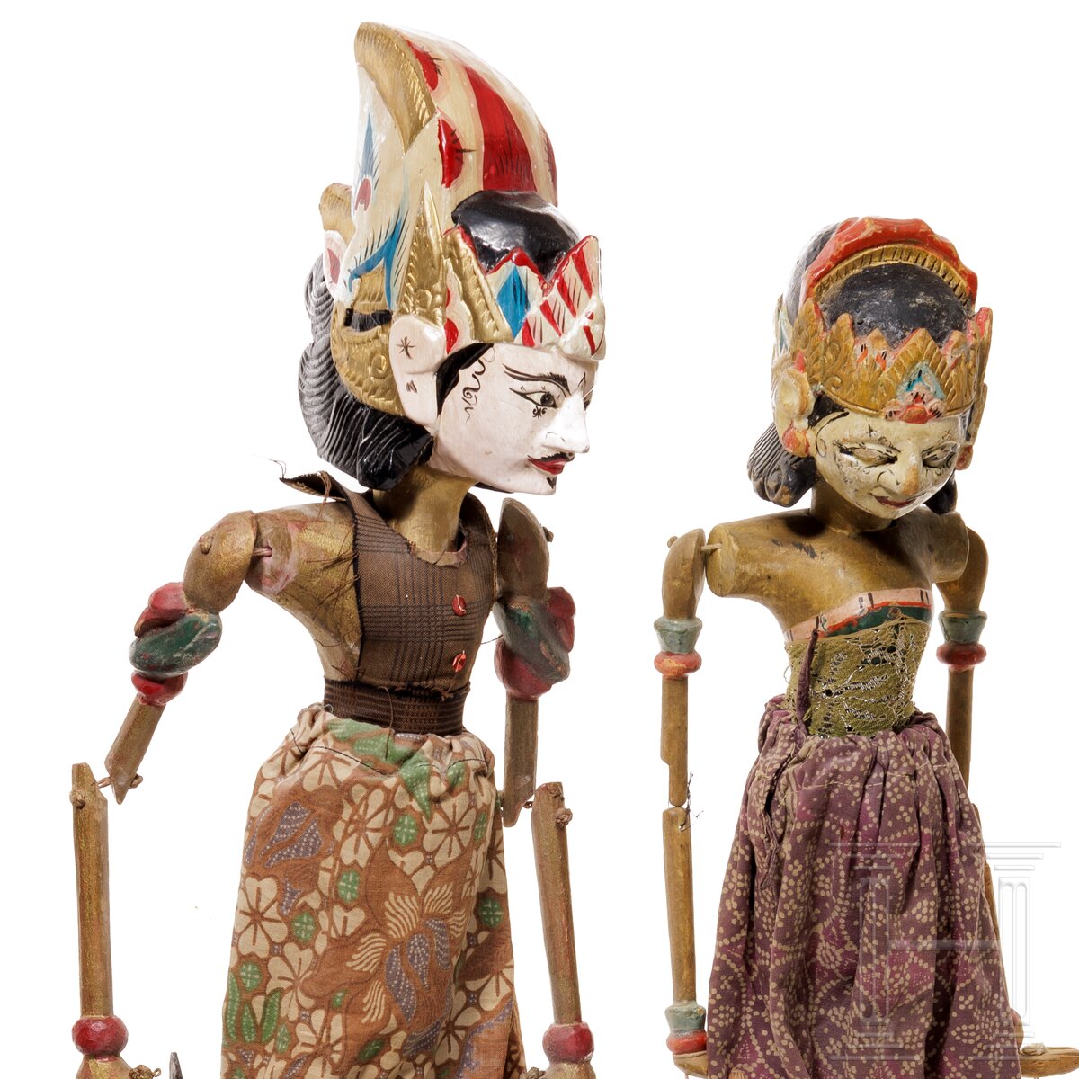 Zwei Wayang-Golek-Marionetten, Indonesien, Mitte 20. Jhdt. - Image 3 of 3