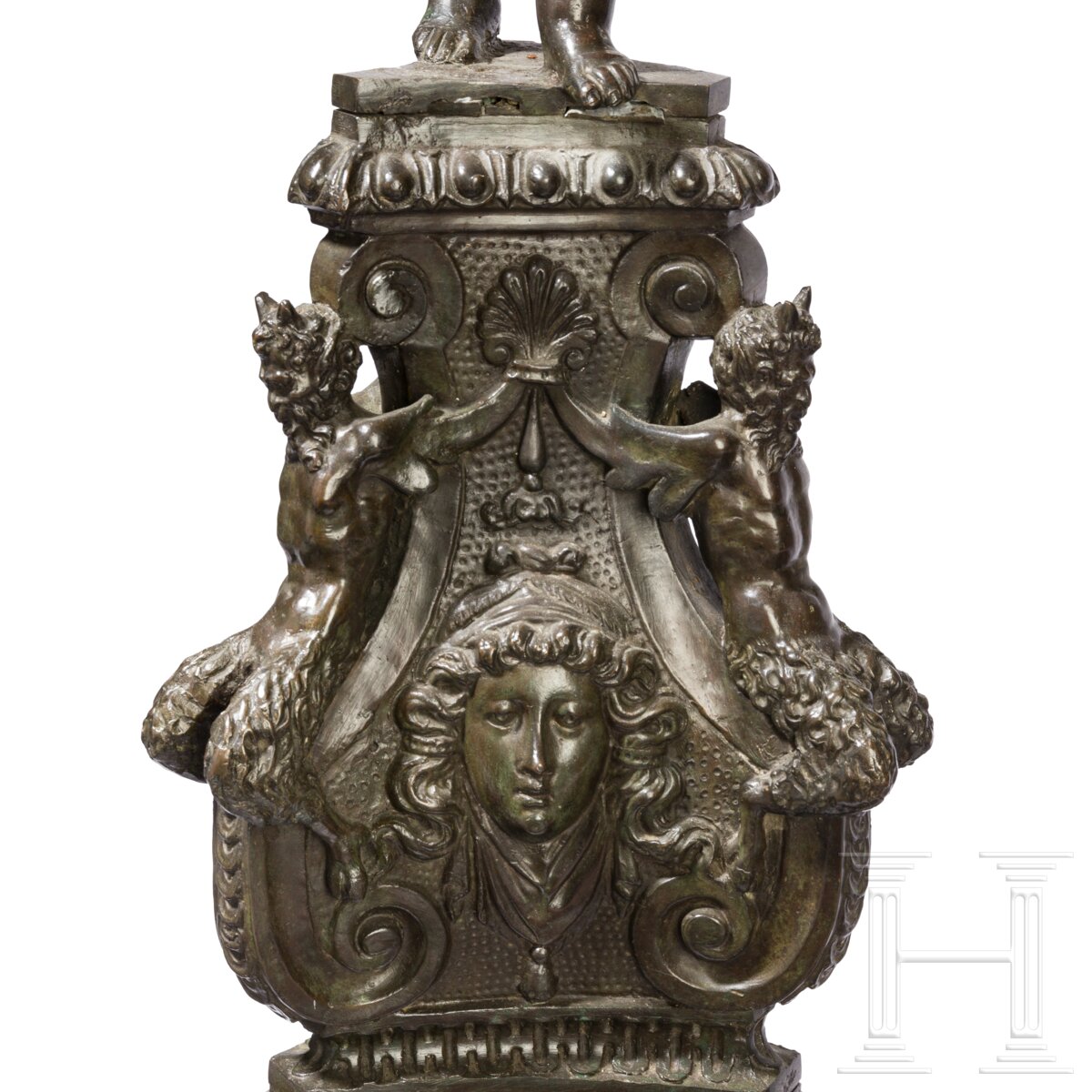 Ein Paar monumentale Kaminböcke im Stil der Renaissance, Venedig, 19. Jhdt. - Image 10 of 12
