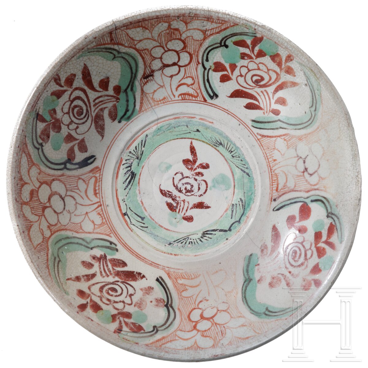 Große Swatow-Ware-Schale (Zhangzhou), China, wohl späte Ming-Dynastie (16./17. Jhdt)