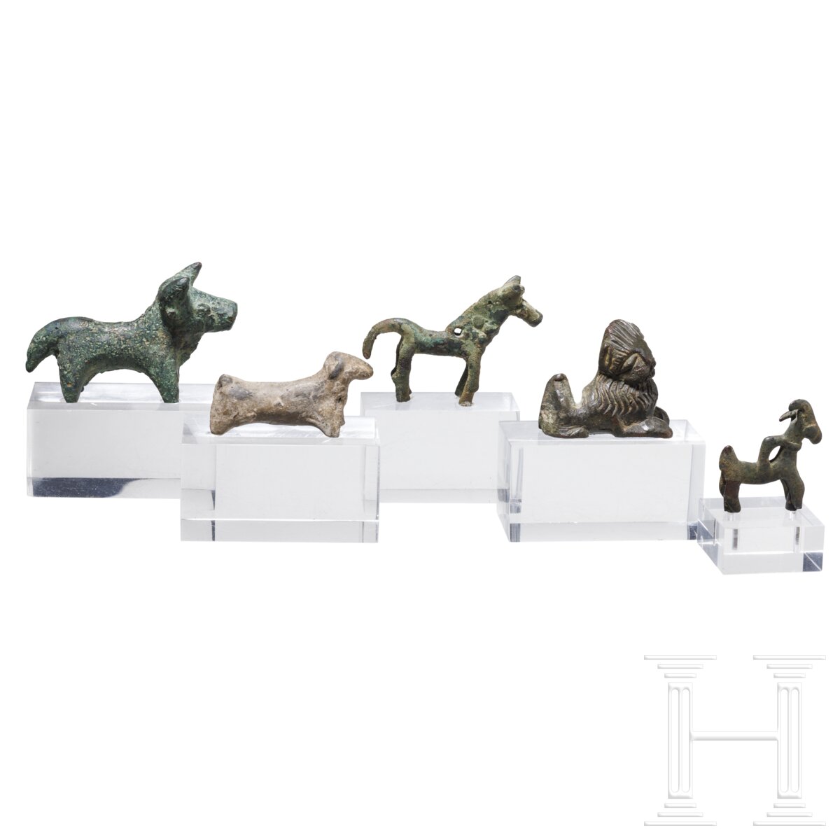 Fünf Tierfiguren aus Bronze, asiatisch - Image 2 of 4
