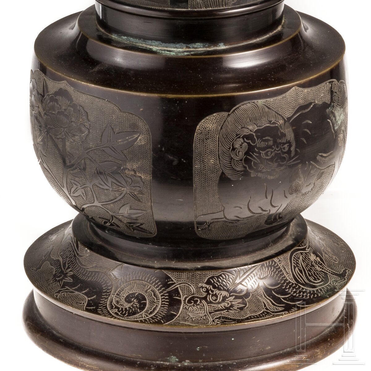 Gu-Vase aus Bronze, Japan, Meiji-Periode, um 1900 - Image 4 of 4