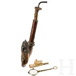 Ulmer Pfeife (Kloben), Meerschaumspitze und Lorgnette, deutsch, Ende 19. Jhdt.