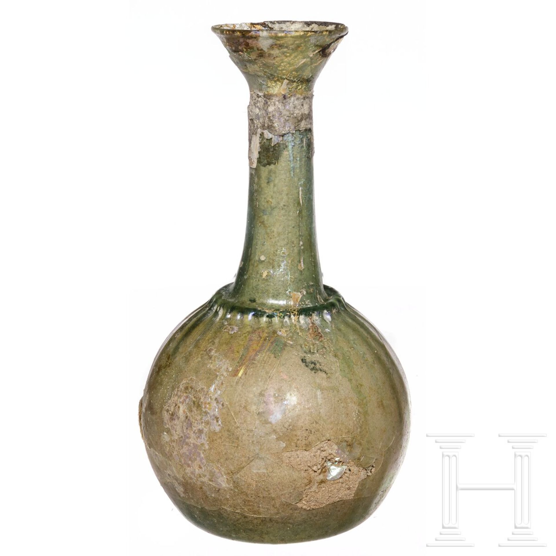 Glasaryballos aus der Sammlung Moshe Dayan, römisch, 1. - 3. Jhdt. - Image 3 of 7