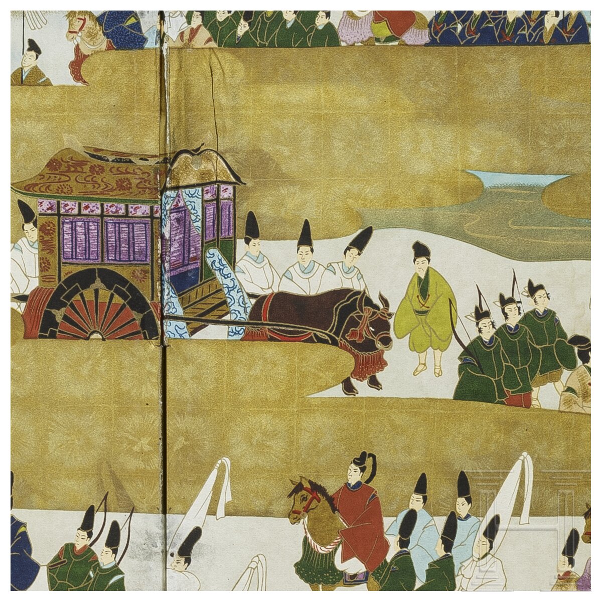 Biyobu (Stellschirm), Japan, Meiji-Periode - Image 3 of 3