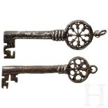 Zwei Schlüssel vom venezianischen Typ, Norditalien, 16. Jhdt.