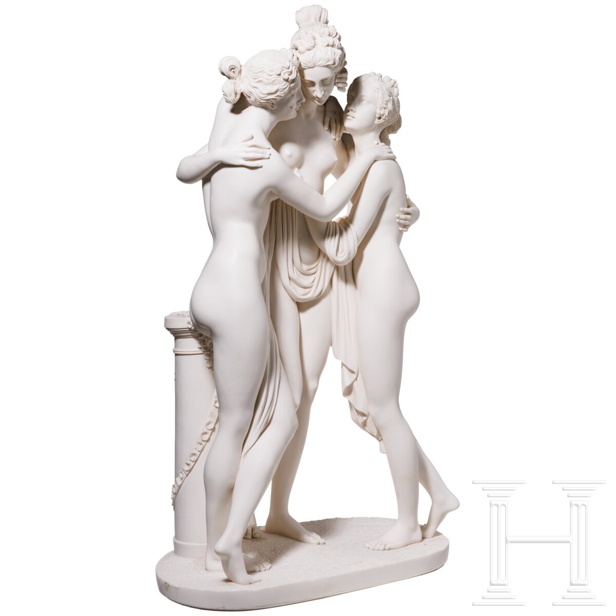 Skulptur "Drei Grazien" nach Antonio Canova, 20. Jhdt. - Image 3 of 6