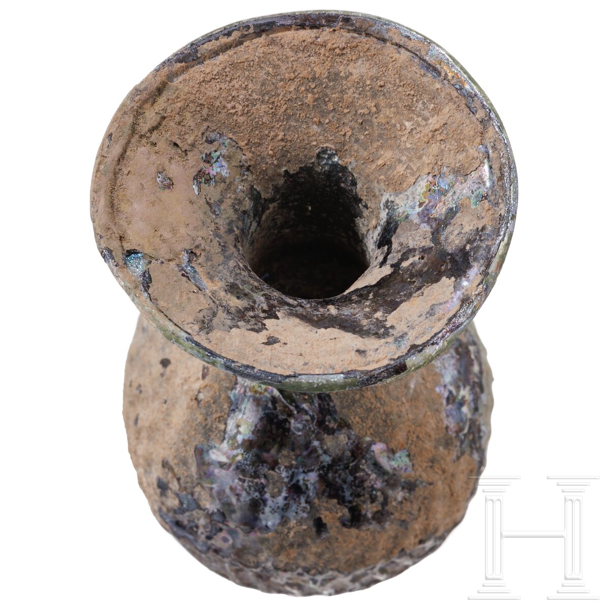 Formgeblasener Parfumflakon aus Glas, römische Levante, 3. Jhdt. n. Chr. - Image 3 of 5
