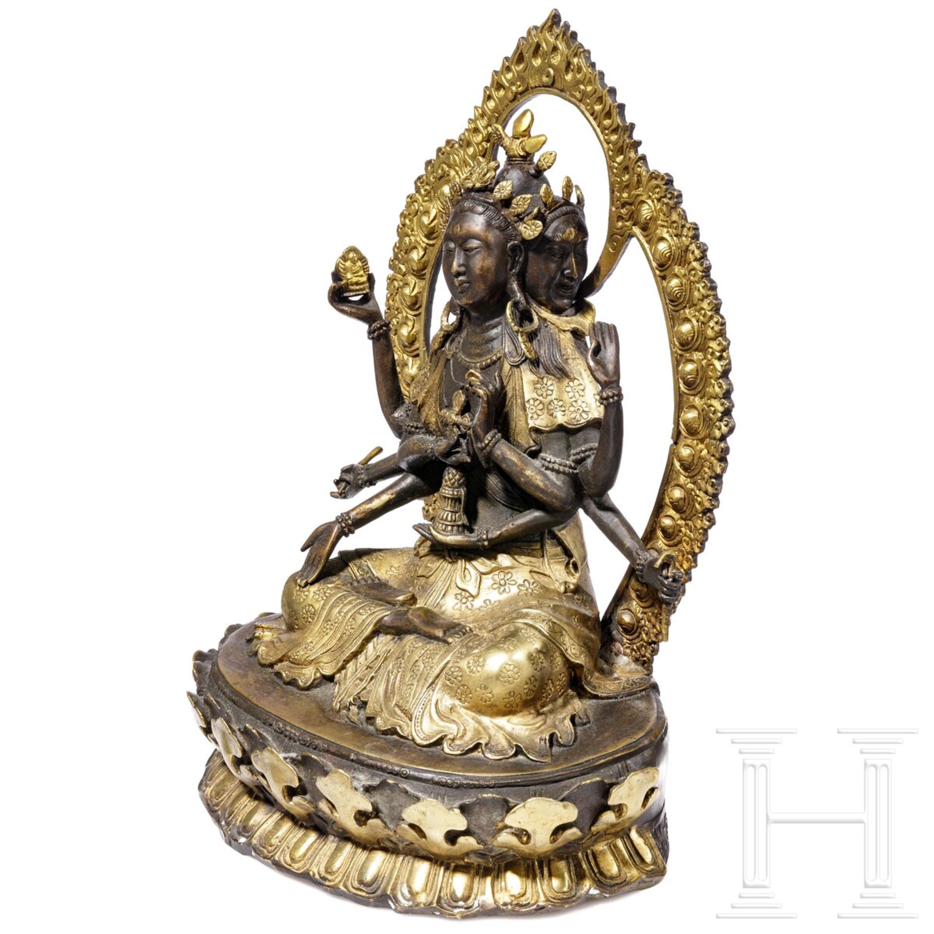 Namgyalma-Ushnishavijaya-Bronzestatue, Nepal, 20. Jhdt. - Bild 2 aus 7