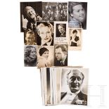 39 Fotokarten mit Autographen von deutschen Schauspielern, dabei Hans Albers, Anny Ondra, Marika Rök