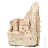 Fragment eines Grabreliefs, provinzialrömisch, wohl nördlicher Schwarzmeerraum, 1. - 2. Jhdt. n. Chr