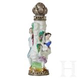 Porzellan-Parfumflakon mit Silbermontierung, Russland, Kostroma, Wasiliew Artemii Blochin, 1908 - 19