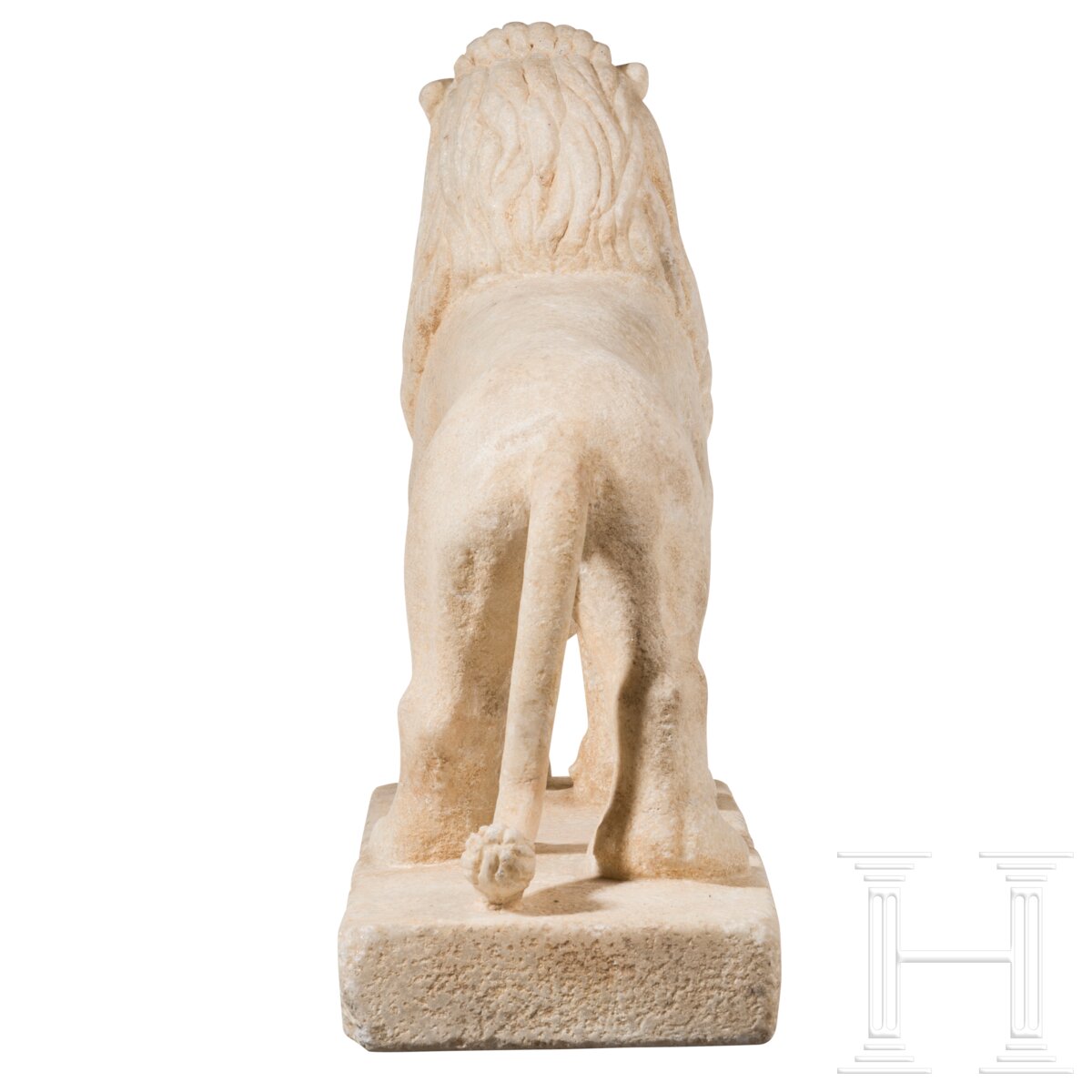 Marmorskulptur eines Löwen, provinzialrömisch, 2. - 3. Jhdt. n. Chr. - Image 4 of 12