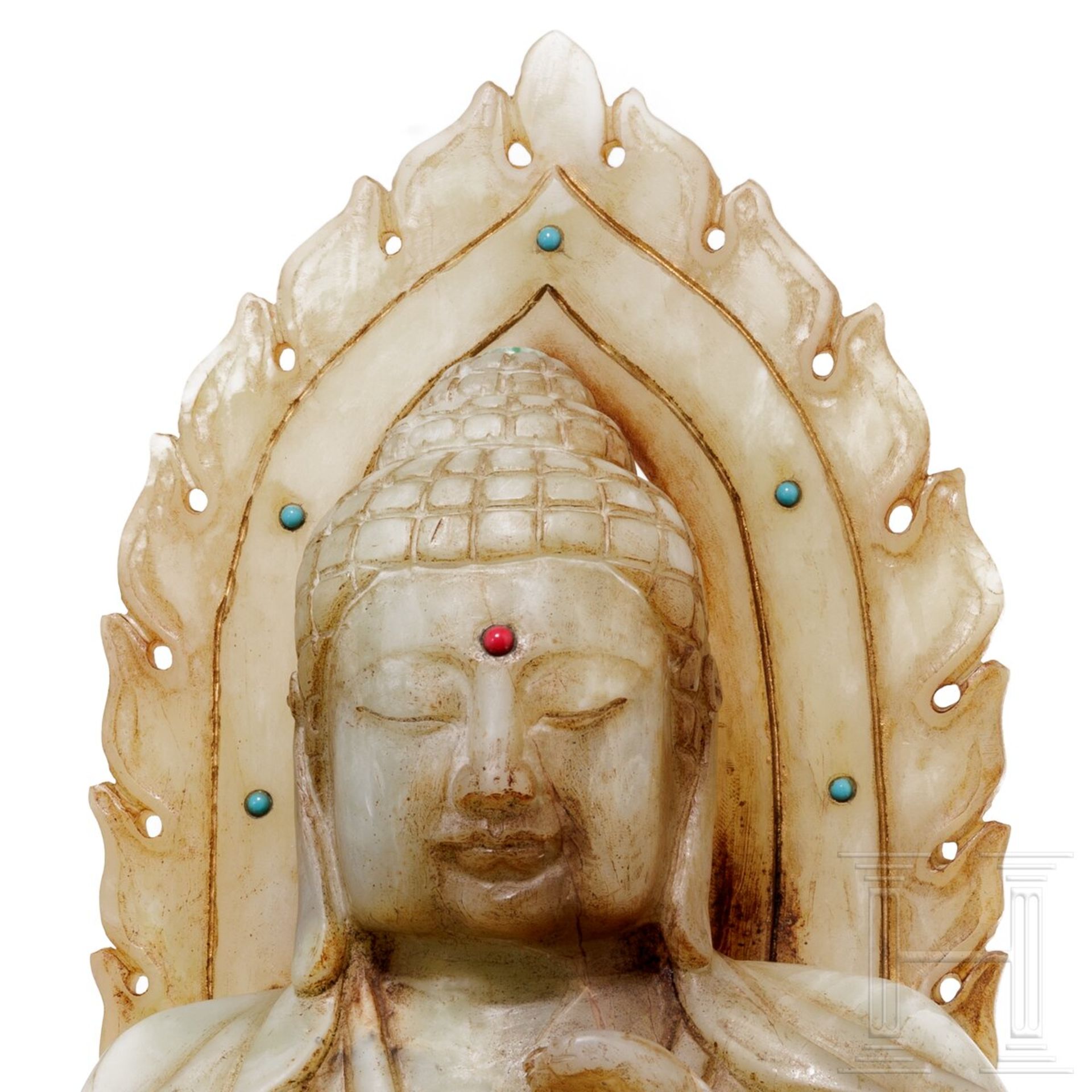 Großer Buddha aus Jade, China, 20. Jhdt. - Image 7 of 8