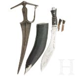 Chilanum und Kukri, Indien, 19. Jhdt. bzw. Nepal, 20. Jhdt.