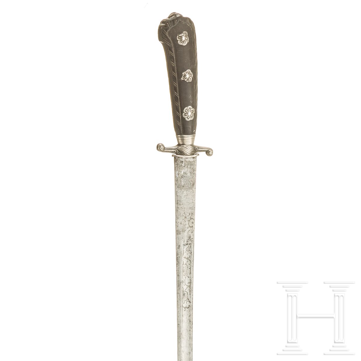 Silbermontierter Hirschfänger, Frankreich, um 1780 - Image 3 of 4