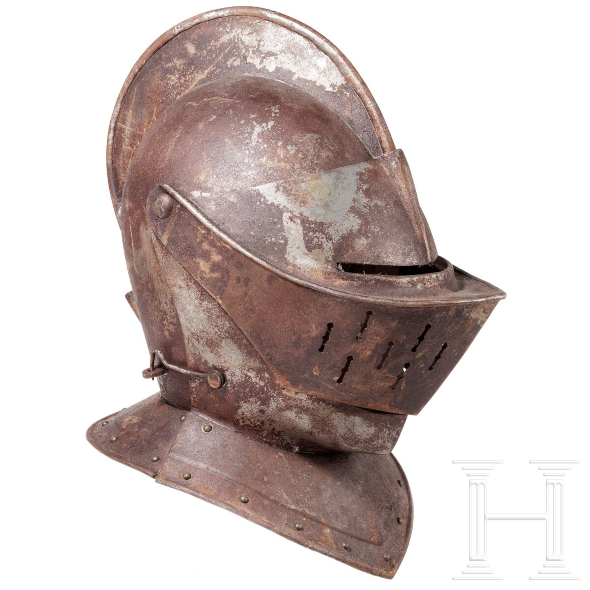 Geschlossener Helm, Sammleranfertigung im Stil des 17. Jhdts. - Image 2 of 5