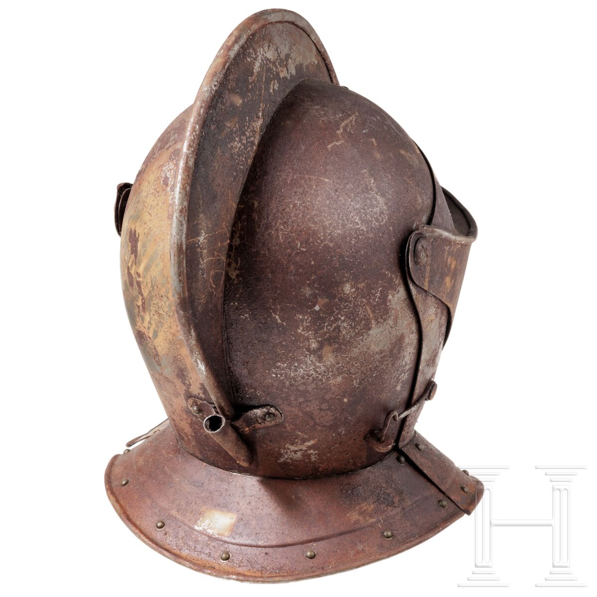 Geschlossener Helm, Sammleranfertigung im Stil des 17. Jhdts. - Image 3 of 5