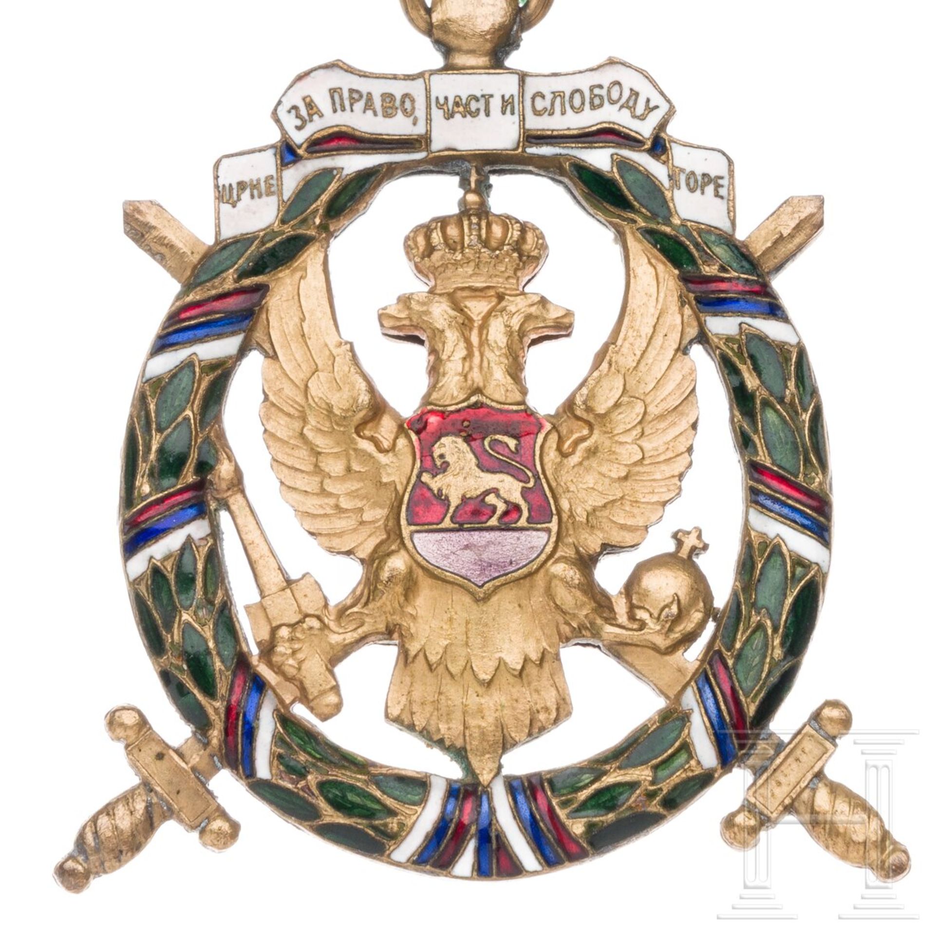 Medaille der grünen Truppen oder "Orden der Freiheit Montenegros", um 1920  - Bild 4 aus 4
