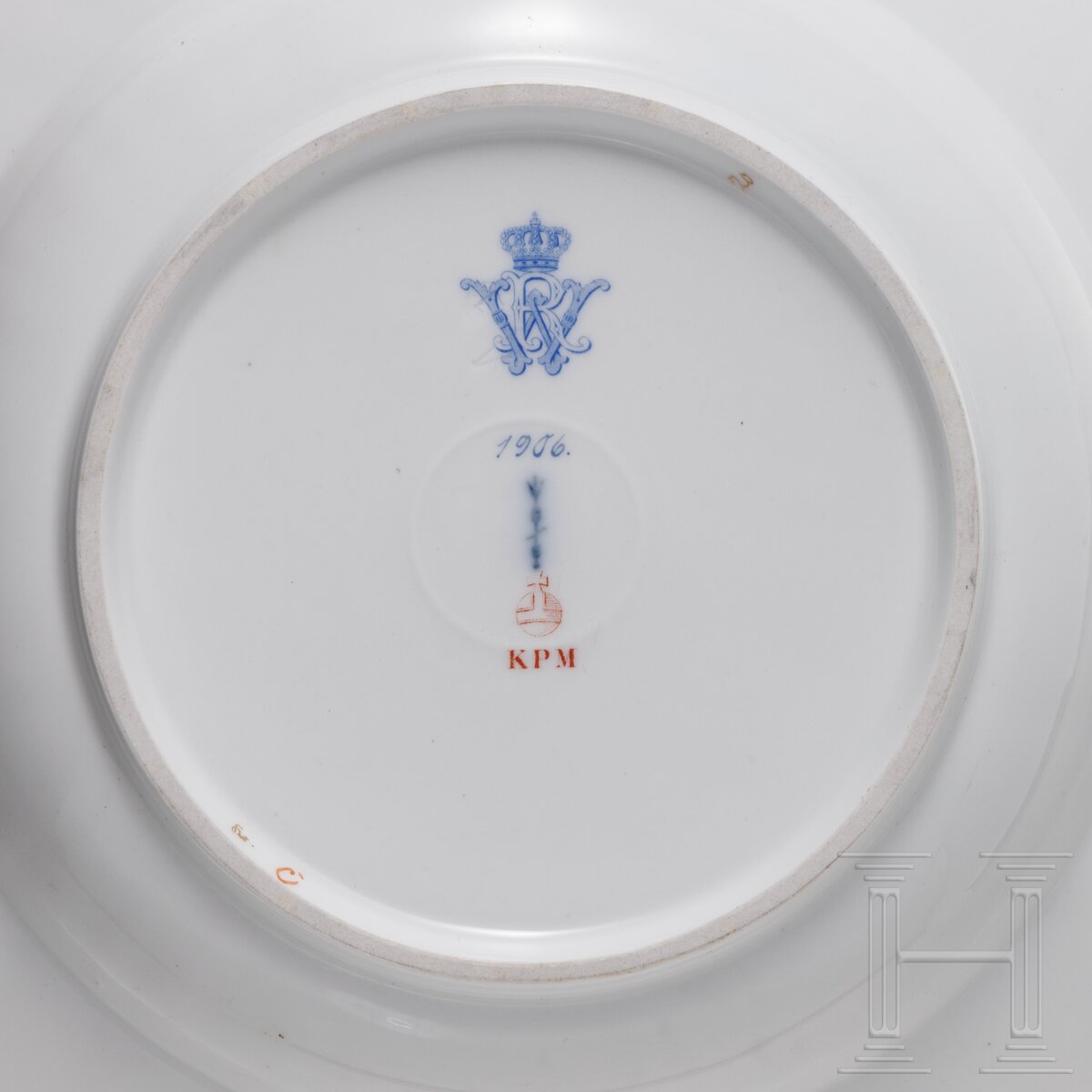 Kaiser Wilhelm II. - Neuosier-Suppenteller der KPM aus dem königlichen Tafelservice, datiert 1906 - Image 4 of 4