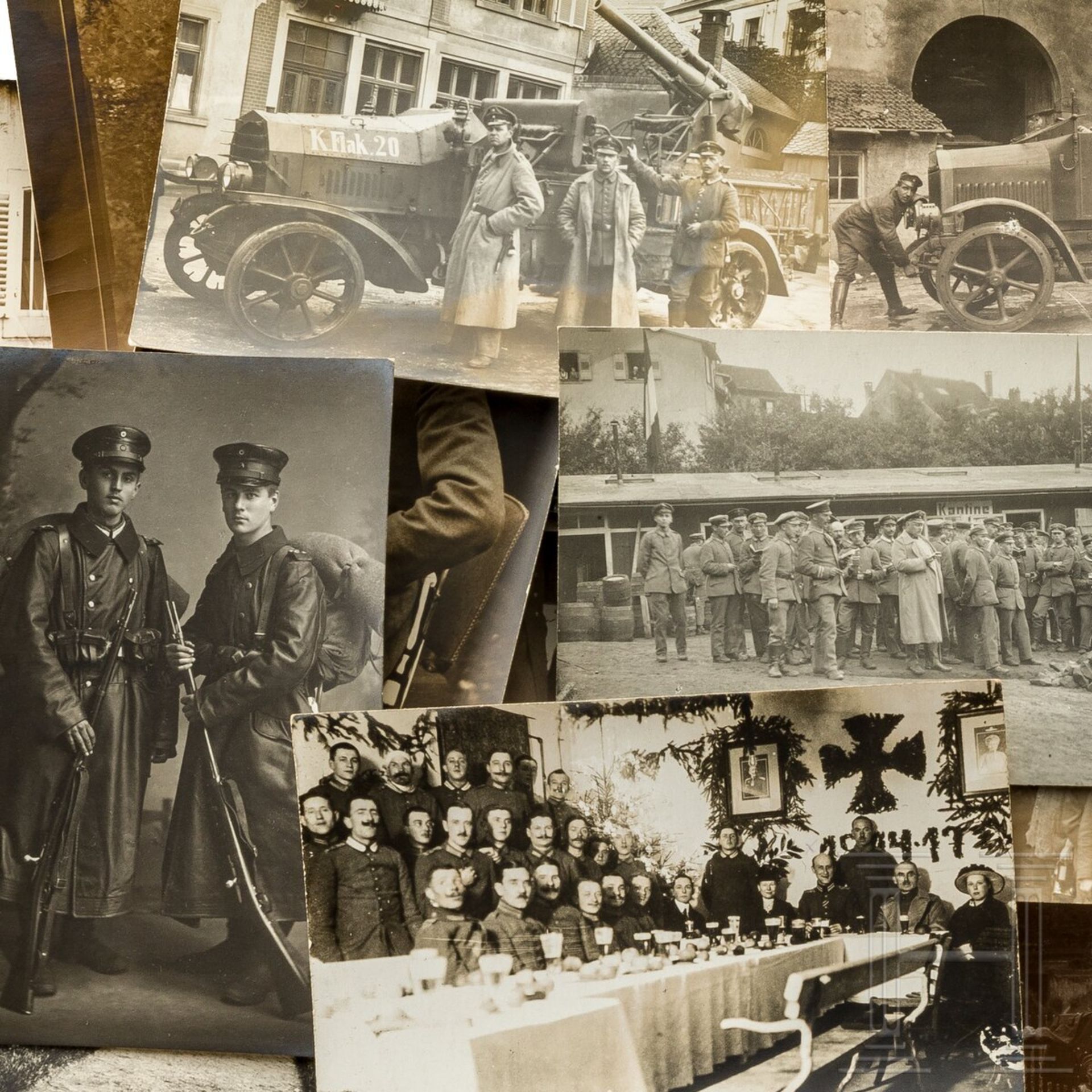 Fotokonvolut der württembergischen Kraftfahrtruppe im Ersten Weltkrieg, datiert 1917 - 1918 - Bild 2 aus 2