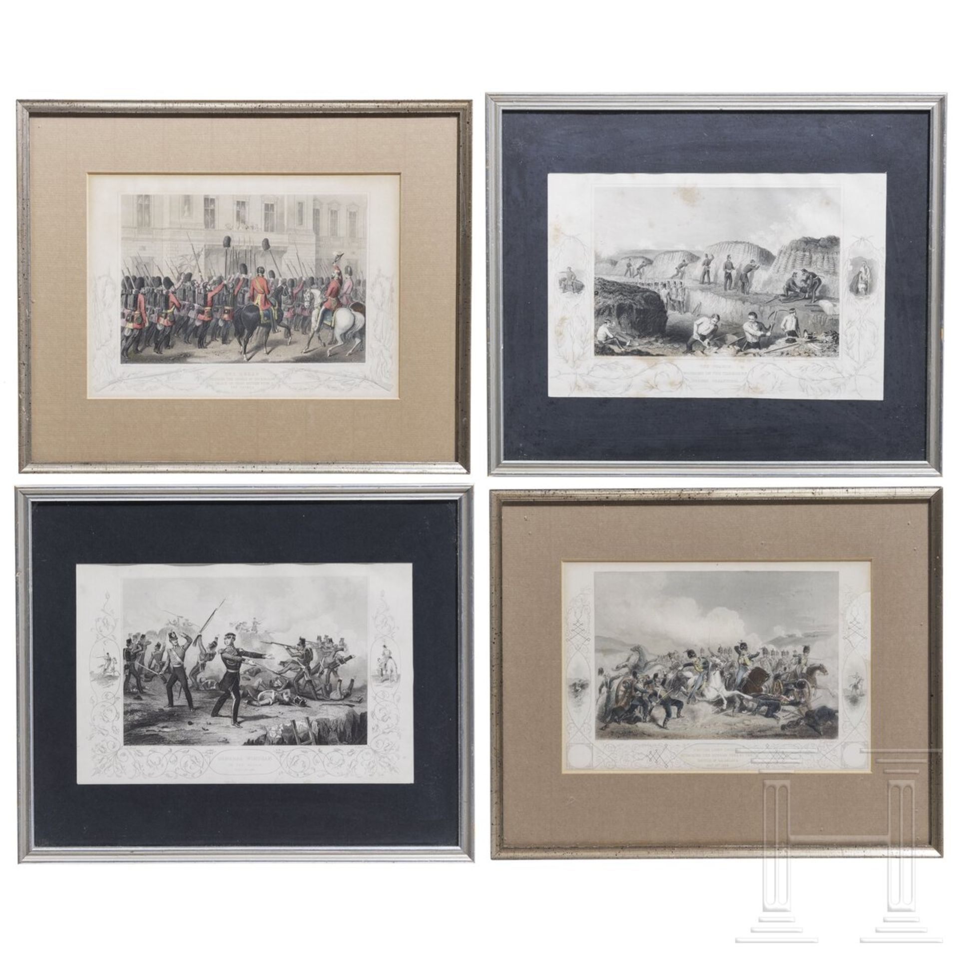 Vier gerahmte Stiche zum Krimkrieg, 1853 - 1856 - Bild 5 aus 5