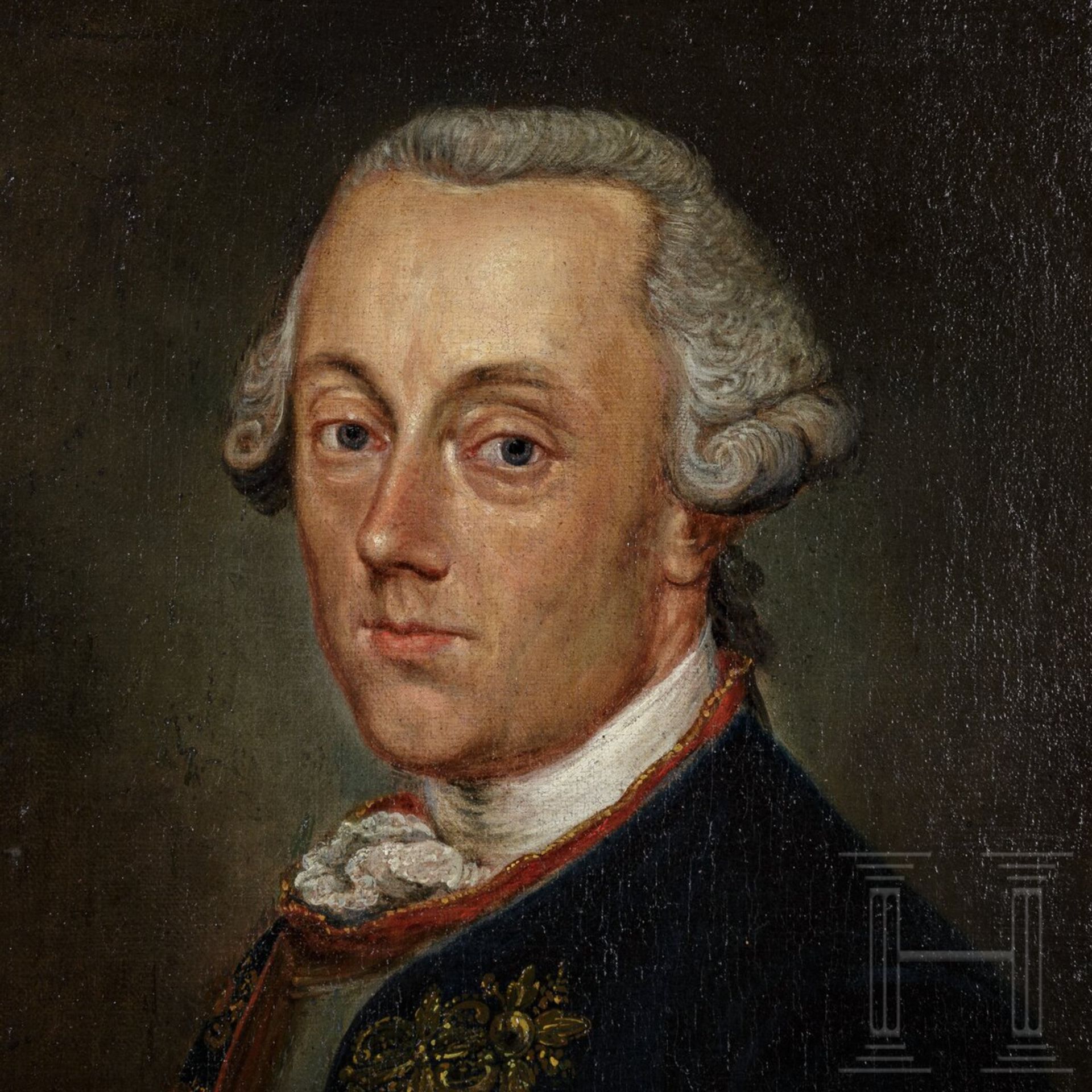 Hans von Tettenborn (1708 - 1779) - Portraitgemälde als preußischer Offizier, Mitte 18. Jhdt. - Image 3 of 5