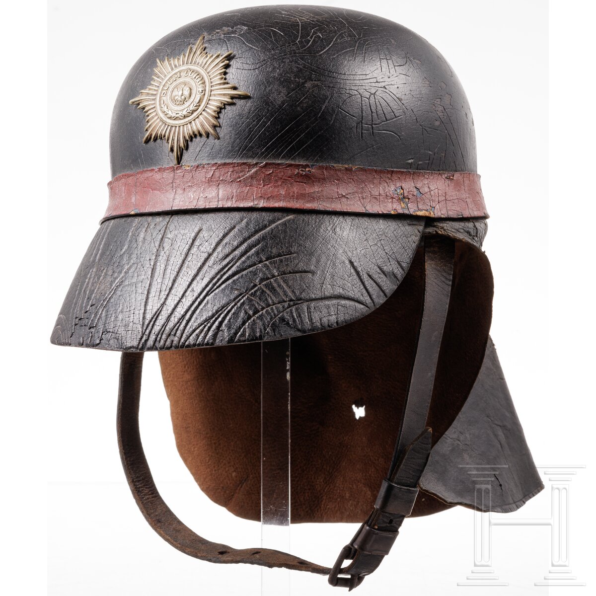 Militärischer Feuerwehrhelm, um 1900