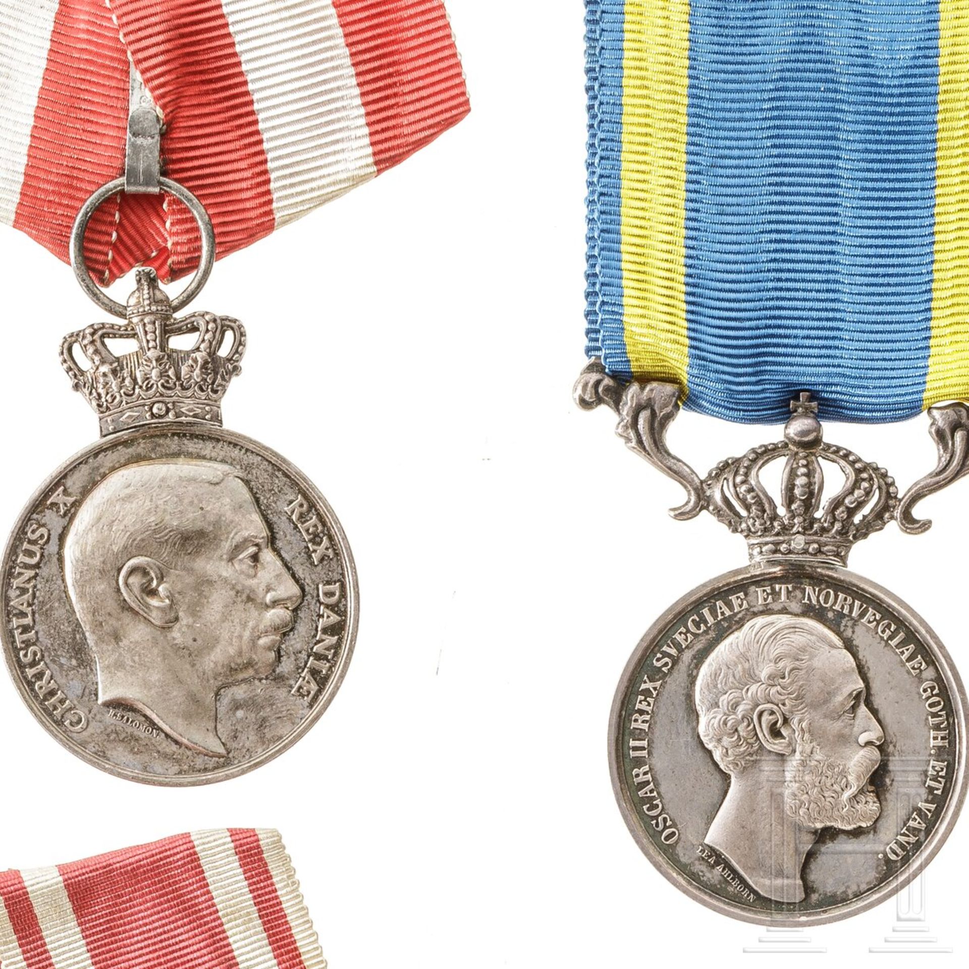 Vier Medaillen, Skandinavien, 19./20. Jhdt. - Image 3 of 4