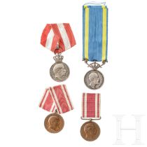 Vier Medaillen, Skandinavien, 19./20. Jhdt.