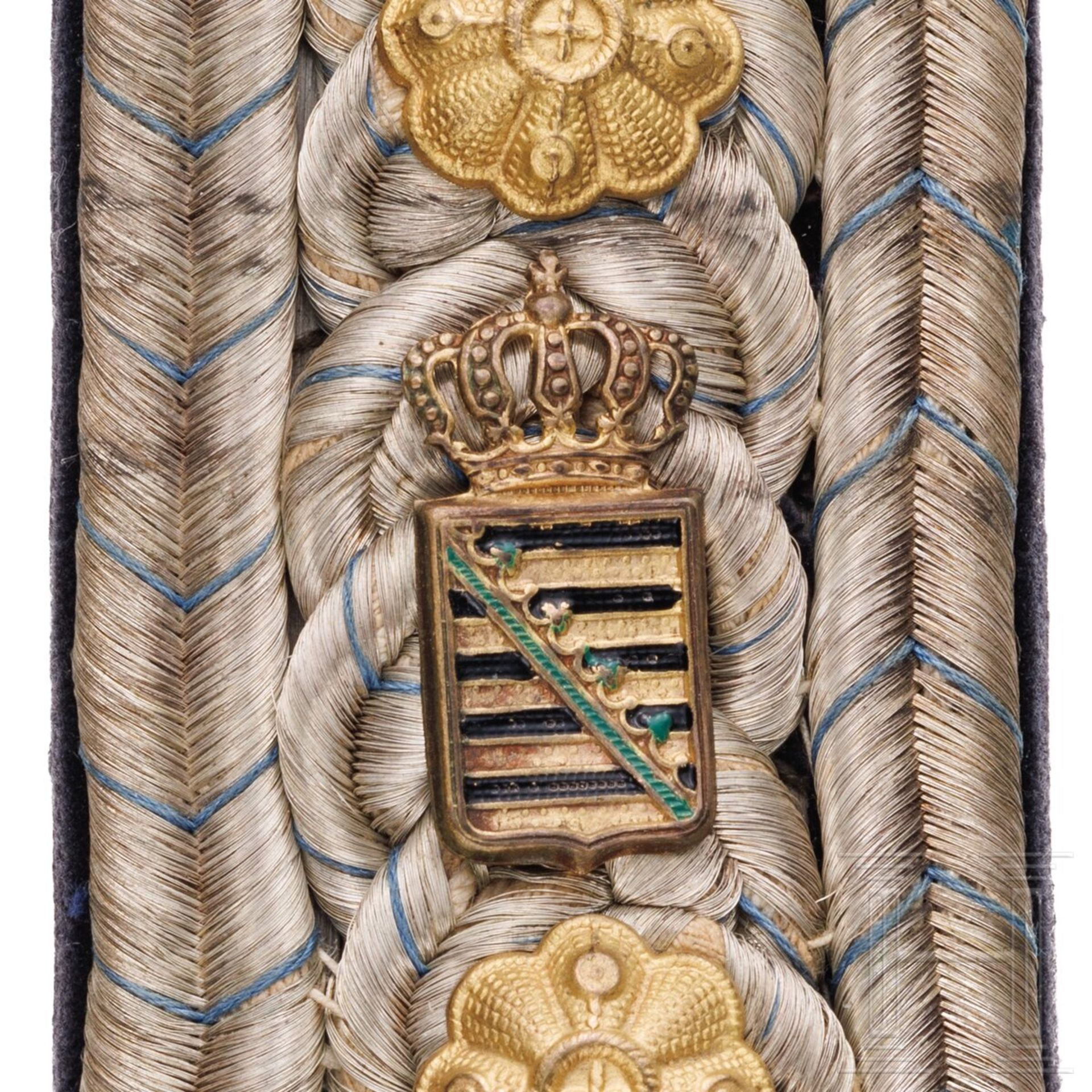 Ein Paar Schulterstücke für einen hochrangigen Beamten, um 1900 - Image 3 of 3